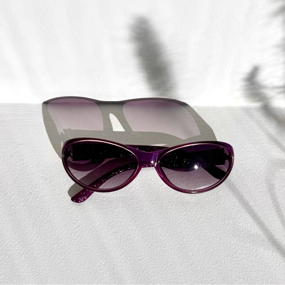 Vintage Y2K Purple Sunglasses - Picture 5 of 6